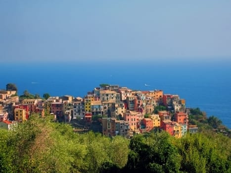 Village on Italian Coast in Liguria