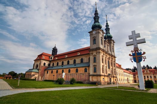 Basilica of the Assumption of the Virgin Mary and St Cyril and Methodius in Velehrad is part of the Velehrad monastery and is the most important pilgrimage church of the Czech Republic. Velehrad is a village in the Uherske Hradiste District (Zlin Region)