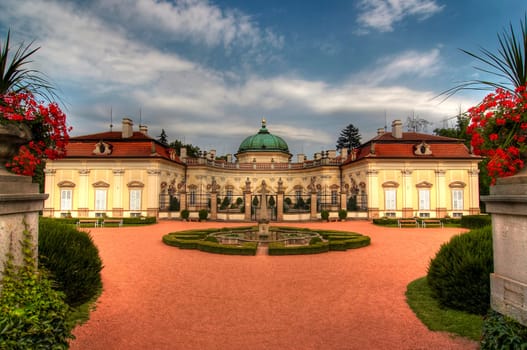 Buchlovice castle was built in style of Italian baroque at 1707,  probably by architect Domenico Martinelli. Buchlovice castle is situated about 10 km to the west of Uherske Hradiste in south-east Moravia, Czech Republic. Its history is closely connected