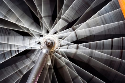 Abstract image of the rotating wheel
