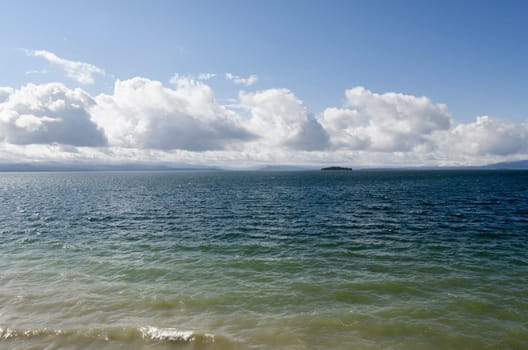 Yellowstone Lake in Yellowstone National Park in Wyoming in the United States of America