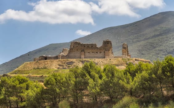 The castle-palace Tiebas is a Gothic construction of s. XIII. Navarra, Spain
