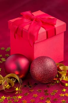 Christmas decorations with gifts