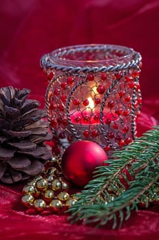 Christmas decoration with tea light