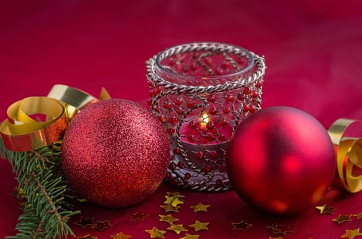 Christmas decoration with tea light