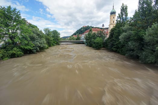 Flooding in the city
