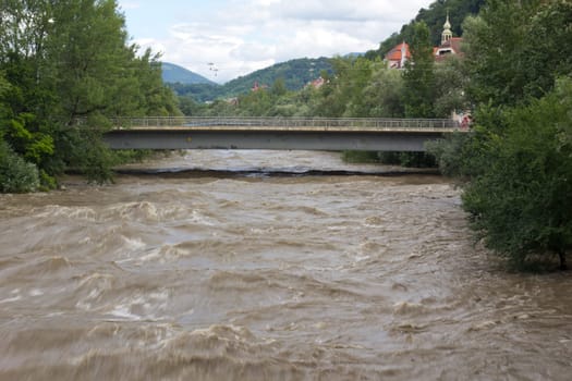 Flooding in the city