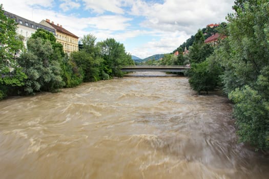 Flooding in the city