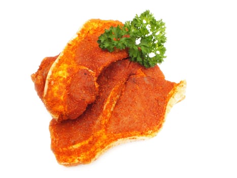 Raw grilled meat