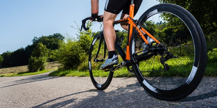 Triathlete on the bike