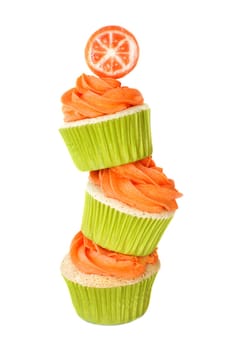 Stacked cupcakes