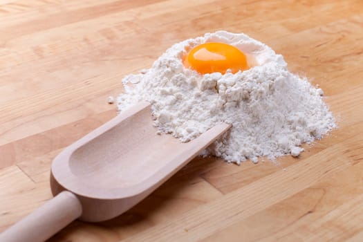 Flour and egg