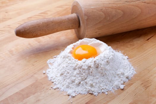 Flour with rolling pin