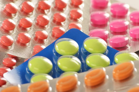 Composition with variety of drug pills