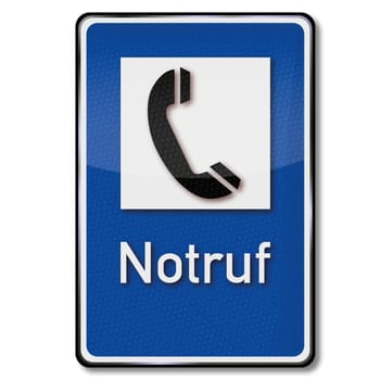 Traffic sign emergency call