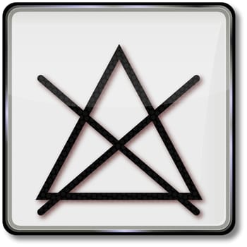 Do not bleach textile care symbol