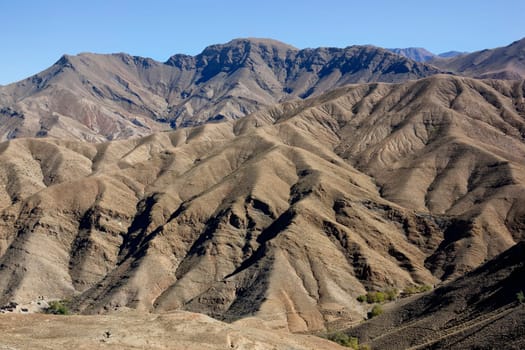 High Atlas Mountains in Morocco.
