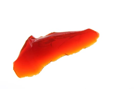 Fire opal (SiO2nH2O),size of the rough stone: approx. 3 cm
