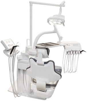 Modern Dental Chair Isolated with Clipping path