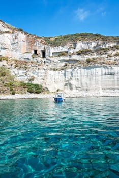 photo taken along the coasts Ponza