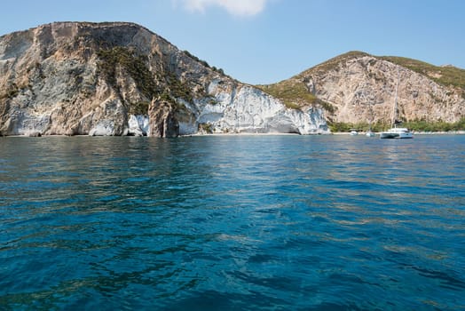 photo taken along the coasts Ponza