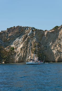 photo taken along the coasts Ponza