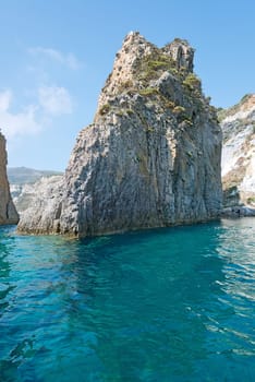 photo taken along the coasts Ponza