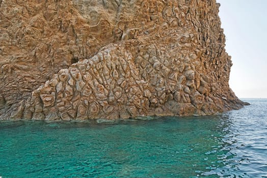 photo taken along the coasts Ponza