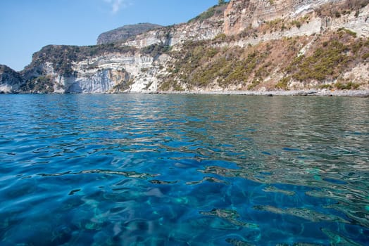 photo taken along the coasts Ponza