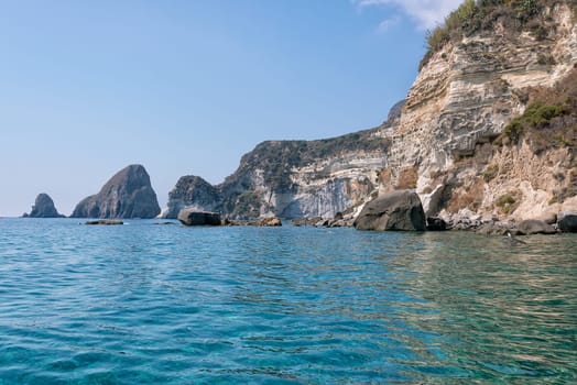 photo taken along the coasts Ponza