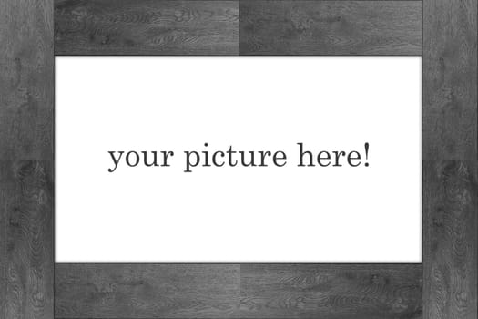 grey frame for photos isolated on white