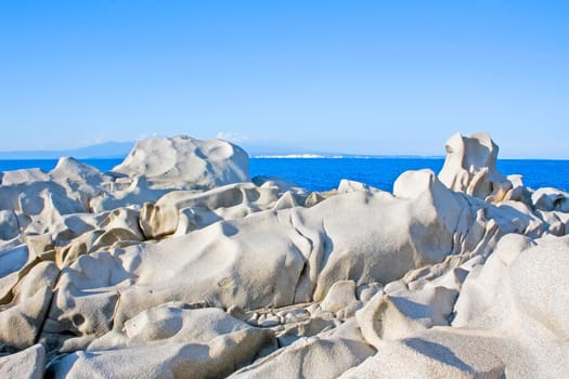 famous Capo Testa in the north of Isle Sardinia, Italy