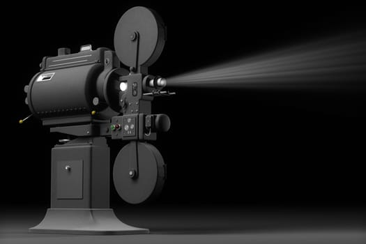 Professional, industrial movie projector