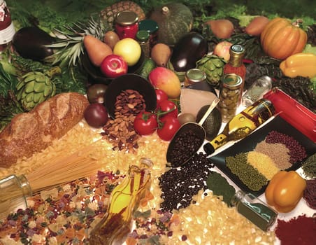 organic, food, pasta, vegetables, vegetable oil & bread