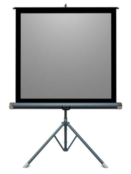 35mm portable slide projector screen on a white background