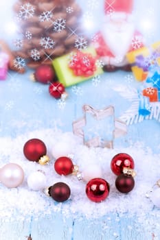 Christmas gifts with baubles