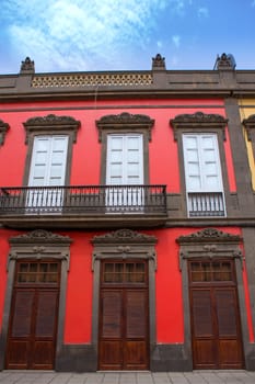 Las Palmas de Gran Canaria Vegueta colonial house facades Spain