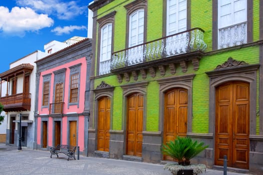 Gran Canaria Teror colorful facades in Canary islands