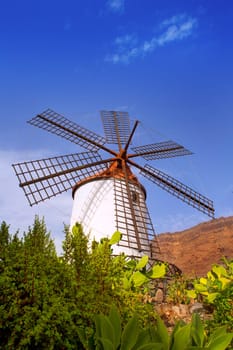 El molino de Mogan historical windmill in Gran canaria