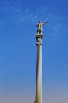 Cristobal Columbus colon statue in Maspalomas Gran Canaria