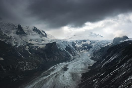 Grossglockner Glacier - sad global warming witness.