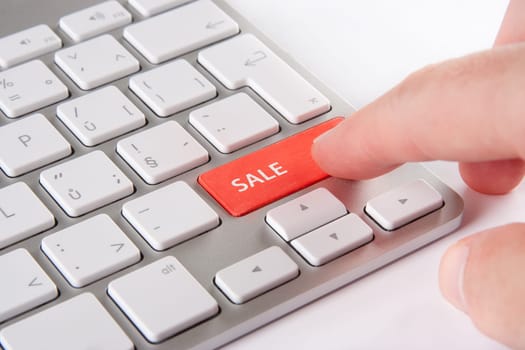 Sale (discount) in e-shop concept. User search for sale (sale portal) concept.