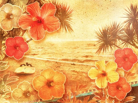 tropical beach background