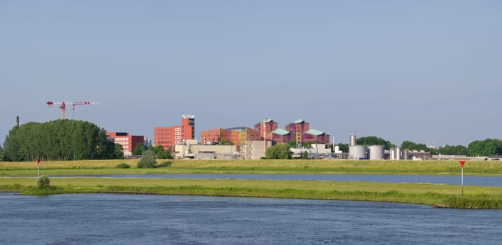 modern office buildings in the office district area of Deventer, Netherlands