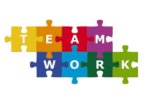 teamwork without portrait