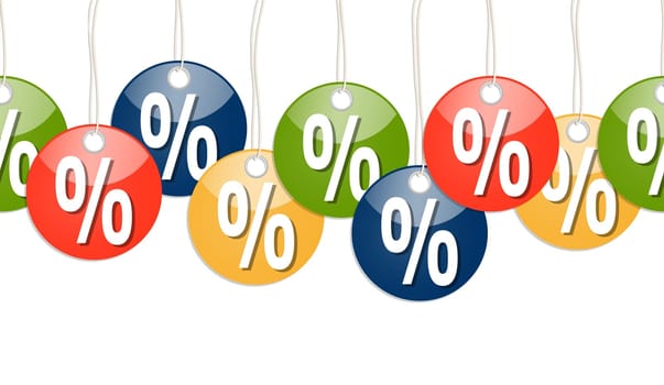 Colorful Pendant with % Sign - Endless