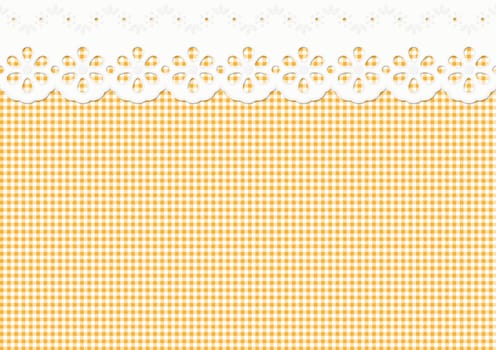 Festoon/Embellishment on Check Pattern - Endless