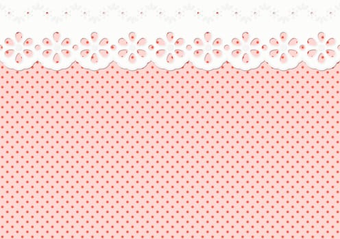 Festoon/Embellishment on Dot Pattern - Endless