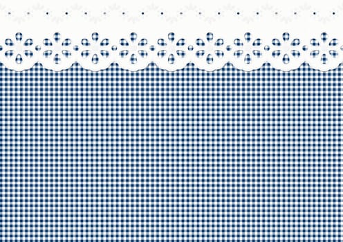 Festoon/Embellishment on Check Pattern - Endless