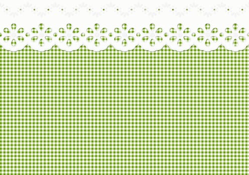 Festoon/Embellishment on Check Pattern - Endless